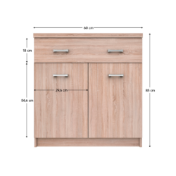 Komoda 2D1S/60, dub sonoma, TOPTY TYP 42 - Image 2